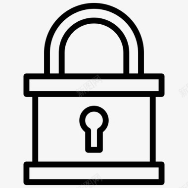 锁保护营销搜索引擎优化图标图标