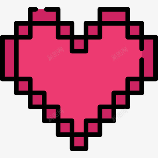 心脏书呆子3线性颜色图标svg_新图网 https://ixintu.com 书呆子3 心脏 线性颜色