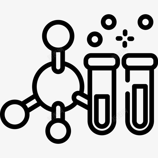 试管科学31线性图标svg_新图网 https://ixintu.com 科学31 线性 试管