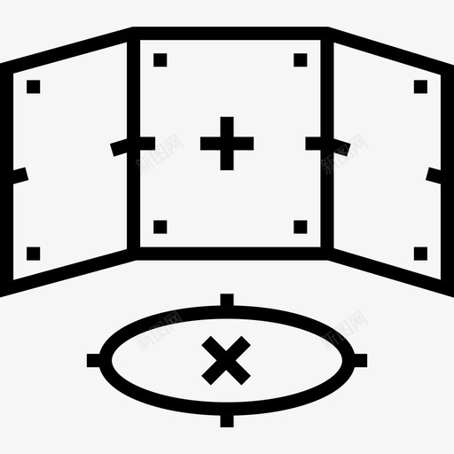 全景360度视野10直线图标svg_新图网 https://ixintu.com 360度视野10 全景 直线