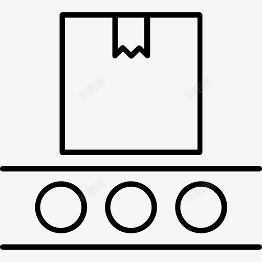 箱交货和装运直线图标svg_新图网 https://ixintu.com 交货和装运 直线 箱