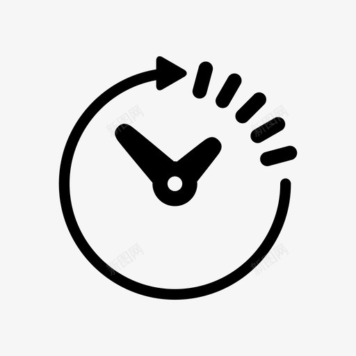 发货时间时钟截止日期图标svg_新图网 https://ixintu.com 交货 发货时间 截止日期 时钟 物流
