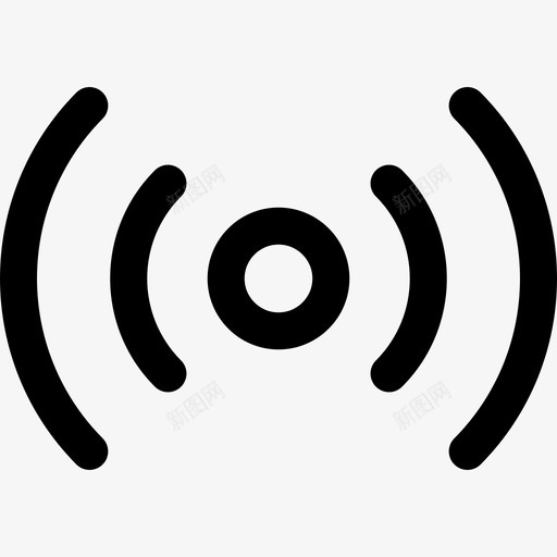 Wifi通信81线性图标svg_新图网 https://ixintu.com Wifi 线性 通信81