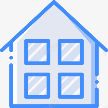 房子必需品14蓝色图标图标