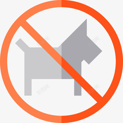 禁止携带宠物禁止信号禁止携带图标svg_新图网 https://ixintu.com 禁止信号 禁止携带 禁止携带宠物