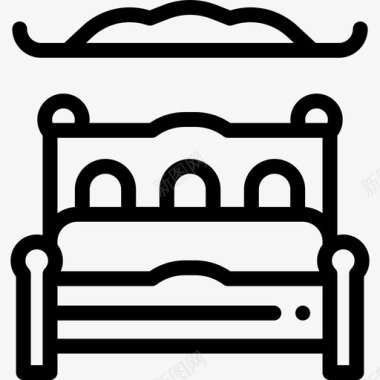 床复古装饰15线性图标图标