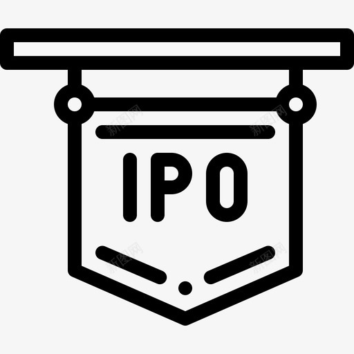 Ipo金融51线性图标svg_新图网 https://ixintu.com Ipo 线性 金融51