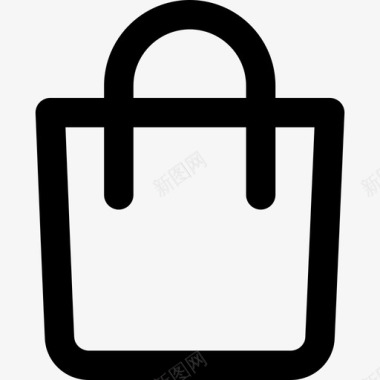 购物袋家居元素3线性图标图标