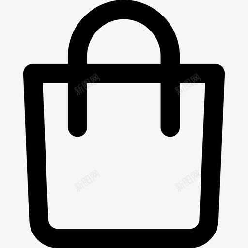 购物袋家居元素3线性图标svg_新图网 https://ixintu.com 家居元素3 线性 购物袋