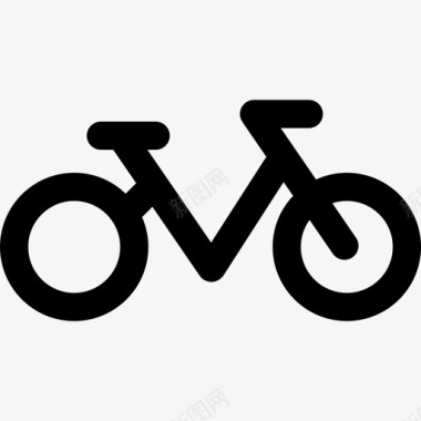 自行车运动型54直线型图标图标