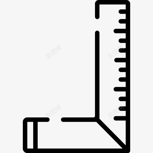直尺缝15直线图标svg_新图网 https://ixintu.com 直尺 直线 缝15
