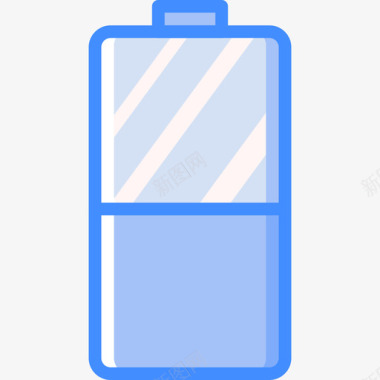 电池必需品14蓝色图标图标