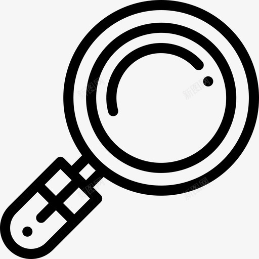 放大镜犯罪调查13线性图标svg_新图网 https://ixintu.com 放大镜 犯罪调查13 线性