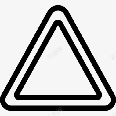 警告汽车部件3线性图标图标