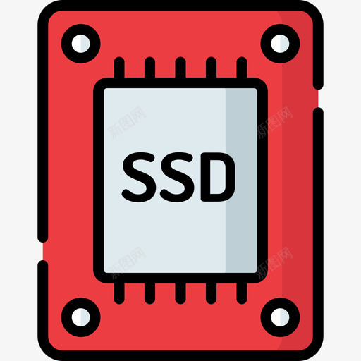 Ssd计算机组件2线性颜色图标svg_新图网 https://ixintu.com Ssd 线性颜色 计算机组件2