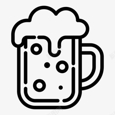 啤酒酒精庆祝图标图标