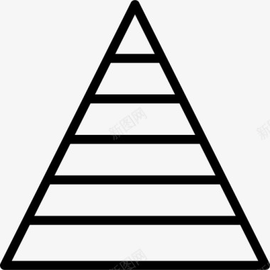 金字塔图数据可视化4线性图标图标