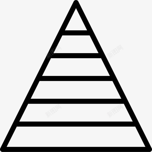金字塔图数据可视化4线性图标svg_新图网 https://ixintu.com 数据可视化4 线性 金字塔图