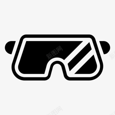 泳镜护目镜安全眼镜图标图标