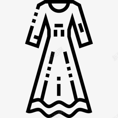 连衣裙秋装4直线型图标图标