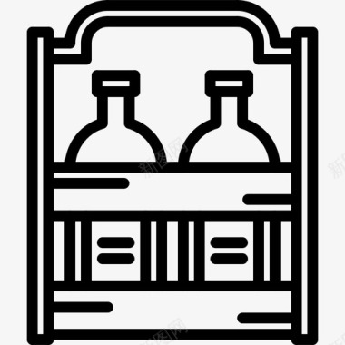 啤酒盒酒吧盒子图标图标