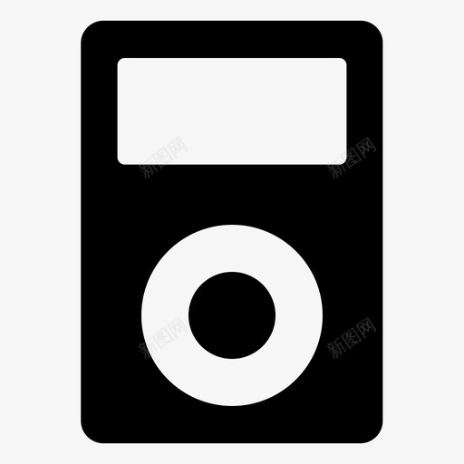 ipod音频播放器娱乐图标svg_新图网 https://ixintu.com ipod mp3播放器 多媒体 娱乐 通讯设备黑色填充 音乐播放器 音频播放器