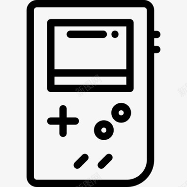 电子游戏书呆子5直线型图标图标