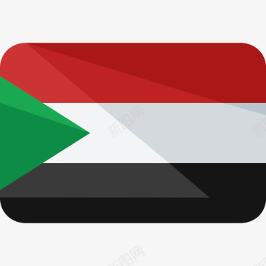 苏丹6旗平坦图标图标