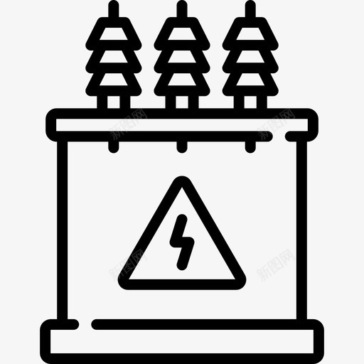 变压器电工工具和元件3线性图标svg_新图网 https://ixintu.com 变压器 电工工具和元件3 线性