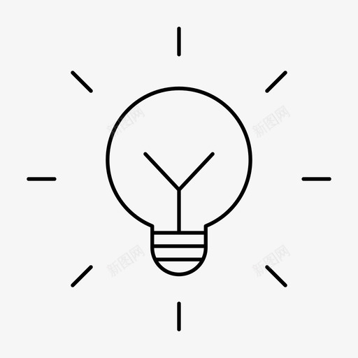 灯创意灵感图标svg_新图网 https://ixintu.com 创意 发光 市场营销 灯 灯泡 灵感 用户界面 网页设计