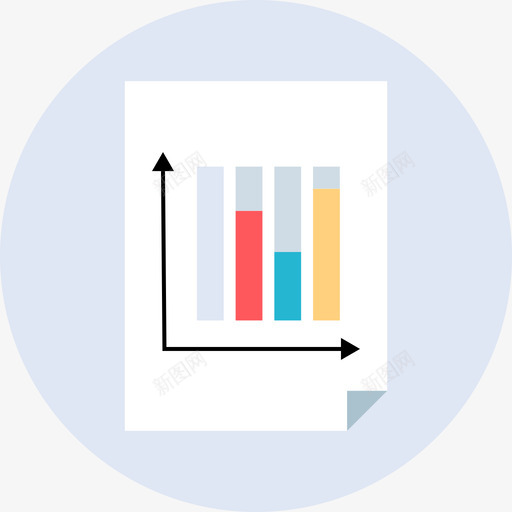 条形图网络分析平面图图标svg_新图网 https://ixintu.com 平面图 条形图 网络分析