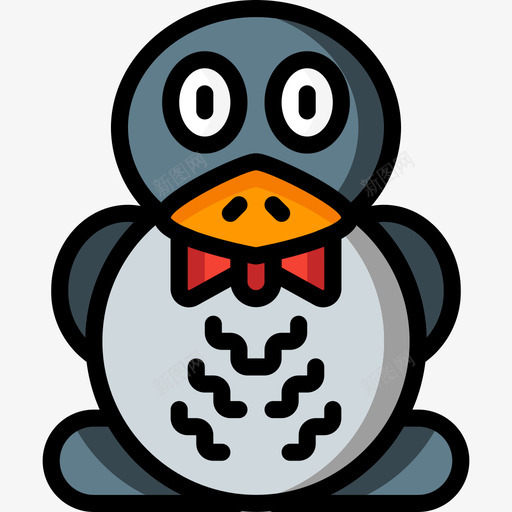 企鹅玩具12线性颜色图标svg_新图网 https://ixintu.com 企鹅 玩具12 线性颜色