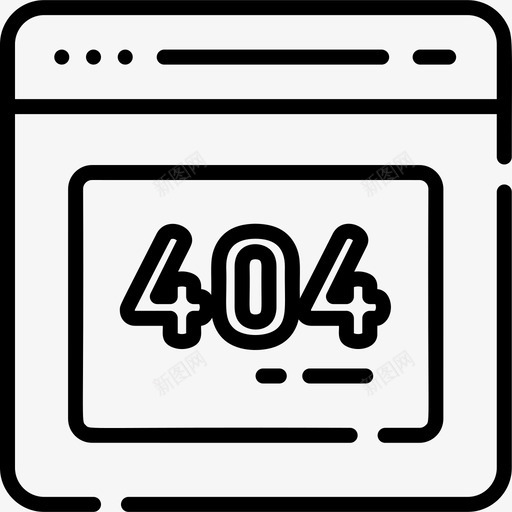 404错误编程11线性图标svg_新图网 https://ixintu.com 404错误 线性 编程11