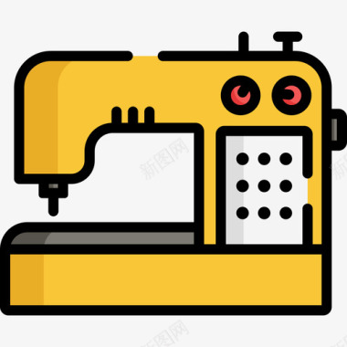 缝纫机缝16线颜色图标图标