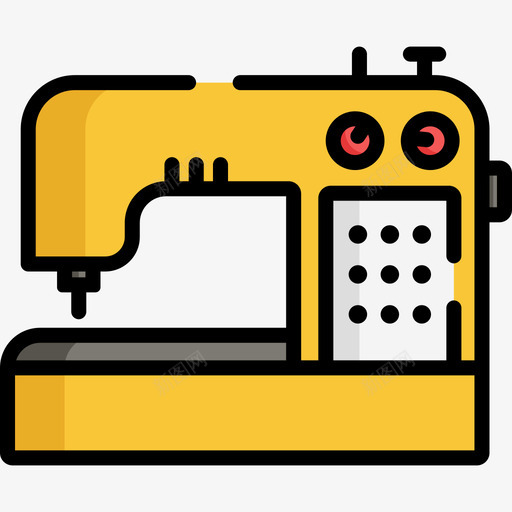 缝纫机缝16线颜色图标svg_新图网 https://ixintu.com 线颜色 缝16 缝纫机