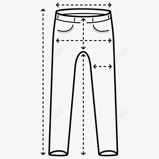 男式牛仔裤裤子尺码表图标svg_新图网 https://ixintu.com 男式牛仔裤裤子尺码表