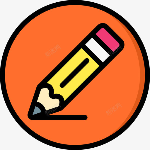 铅笔绘画和插图线颜色图标svg_新图网 https://ixintu.com 线颜色 绘画和插图 铅笔