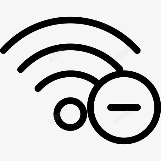 Wifi网络23线性图标svg_新图网 https://ixintu.com Wifi 线性 网络23