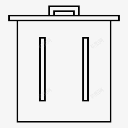 垃圾桶删除扔图标svg_新图网 https://ixintu.com 删除 垃圾桶 扔 用户界面 网页设计 营销