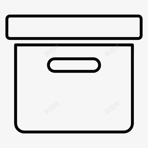 档案盒子文件图标svg_新图网 https://ixintu.com 基本图标所有大小 文件 档案 盒子 项目
