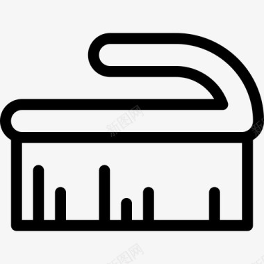 刷子清洁内务处理2线性图标图标