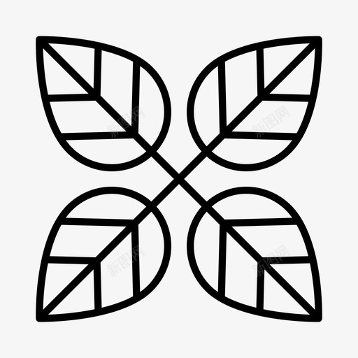 树叶保护生态图标svg_新图网 https://ixintu.com 保存 保护 可持续 树叶 环保 生态