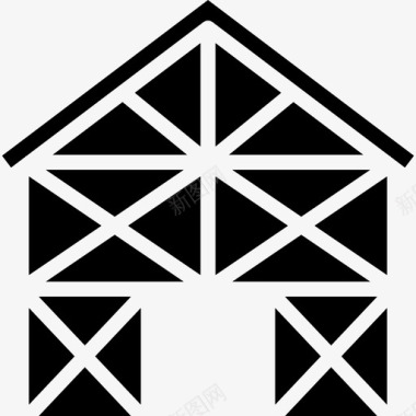 房屋建筑47填充图标图标