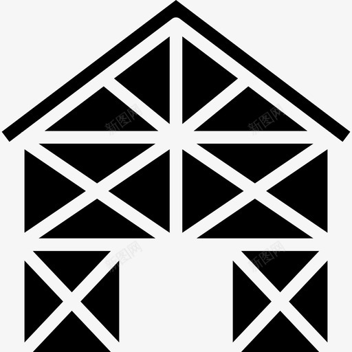 房屋建筑47填充图标svg_新图网 https://ixintu.com 填充 建筑47 房屋