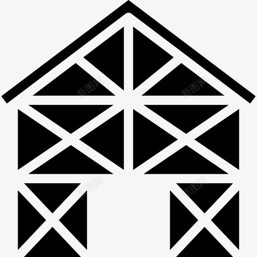房屋建筑47填充图标svg_新图网 https://ixintu.com 填充 建筑47 房屋