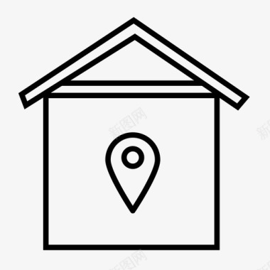 家的位置房子房子的位置图标图标