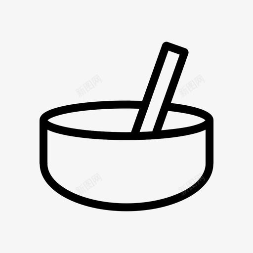 碗汤快餐食物图标svg_新图网 https://ixintu.com 厨房 快餐 碗汤 食物