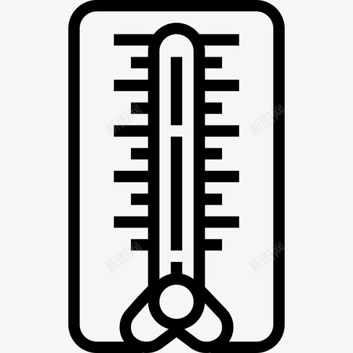 温度计生物技术线性图标svg_新图网 https://ixintu.com 温度计 生物技术 线性