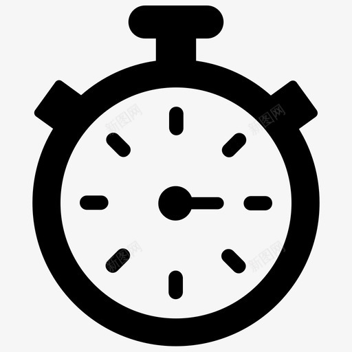 秒表性能生产力图标svg_新图网 https://ixintu.com 商业搜索引擎优化元素 性能 时间管理 生产力 秒表 计时器