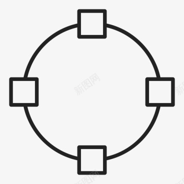 向量圆圆路径图标图标